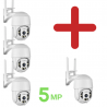 Pachet promo 3+1 Camere Smart Wi-Fi