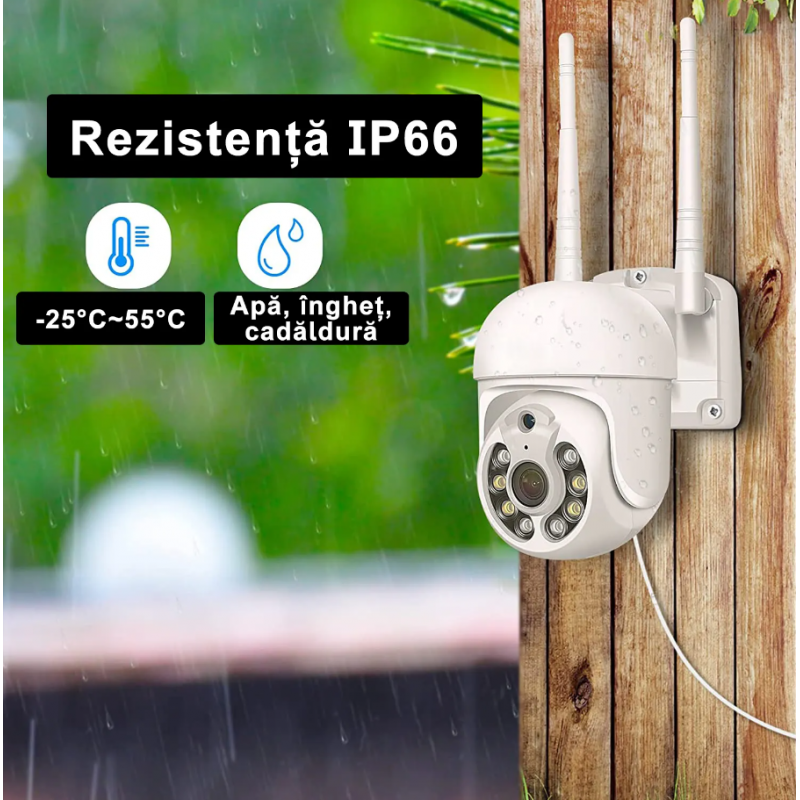 Set 2 camere Smart WiFi control din telefon