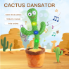 Jucărie Cactus, Cablu USB, Acumulator, Dansează, Imită, Cantă, Educativ, Verde