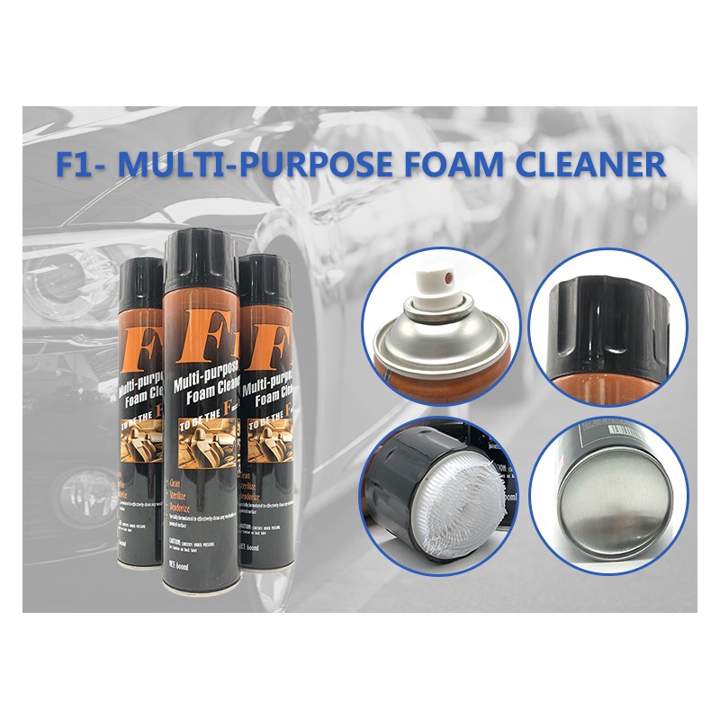 Spray spumă pentru curățat anvelope și cauciuc 650ml cu perie