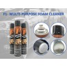 Spray spumă pentru curățat anvelope și cauciuc 650ml cu perie
