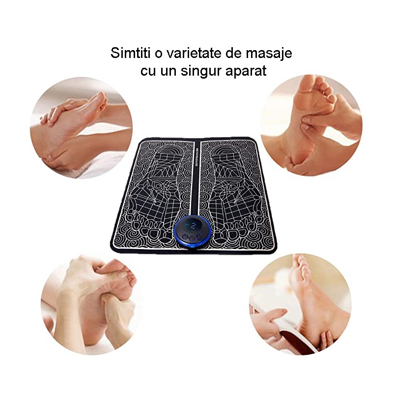 Aparat Masaj Picioare FeetPro Masager, Baterii, electrostimulare, îmbunătățirea circulației