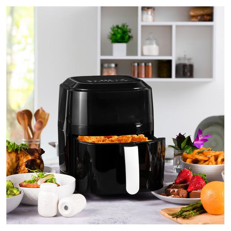 Innoteck Kitchen Pro 5 litri 6 in 1 friteuză digitală cu aer cu fereastră de vizualizare
