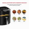 Innoteck Kitchen Pro 5 litri 6 in 1 friteuză digitală cu aer cu fereastră de vizualizare