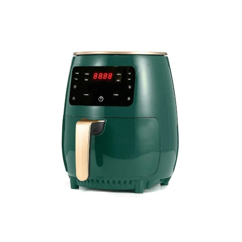 Friteuză cu aer cald AirFryer 2400W, capacitate 6L si afișaj digital, LCD Touch control