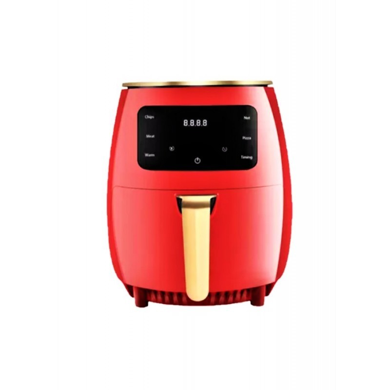 Friteuză cu aer cald AirFryer 2400W, capacitate 6L si afișaj digital, LCD Touch control