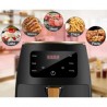 Friteuză cu aer cald AirFryer 2400W, capacitate 6L si afișaj digital, LCD Touch control