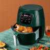Friteuză cu aer cald AirFryer 2400W, capacitate 6L si afișaj digital, LCD Touch control
