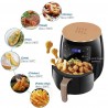 Friteuză cu aer cald AirFryer 2400W, capacitate 6L si afișaj digital, LCD Touch control