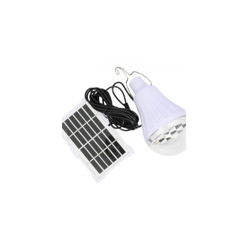 Bec cu leduri portabil 5W, LL-028 si mini panou solar inclus