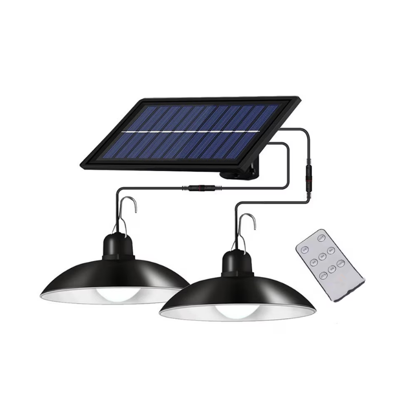 Set panou Solar cu Becuri LED cu Aplică, telecomandă