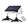 Set panou Solar cu Becuri LED cu Aplică, telecomandă