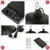 Set panou Solar cu Becuri LED cu Aplică, telecomandă