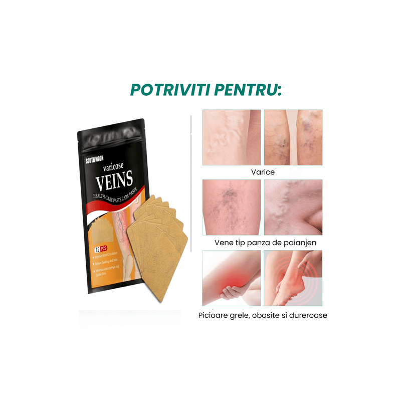 Pachet 12 plasturi Varice