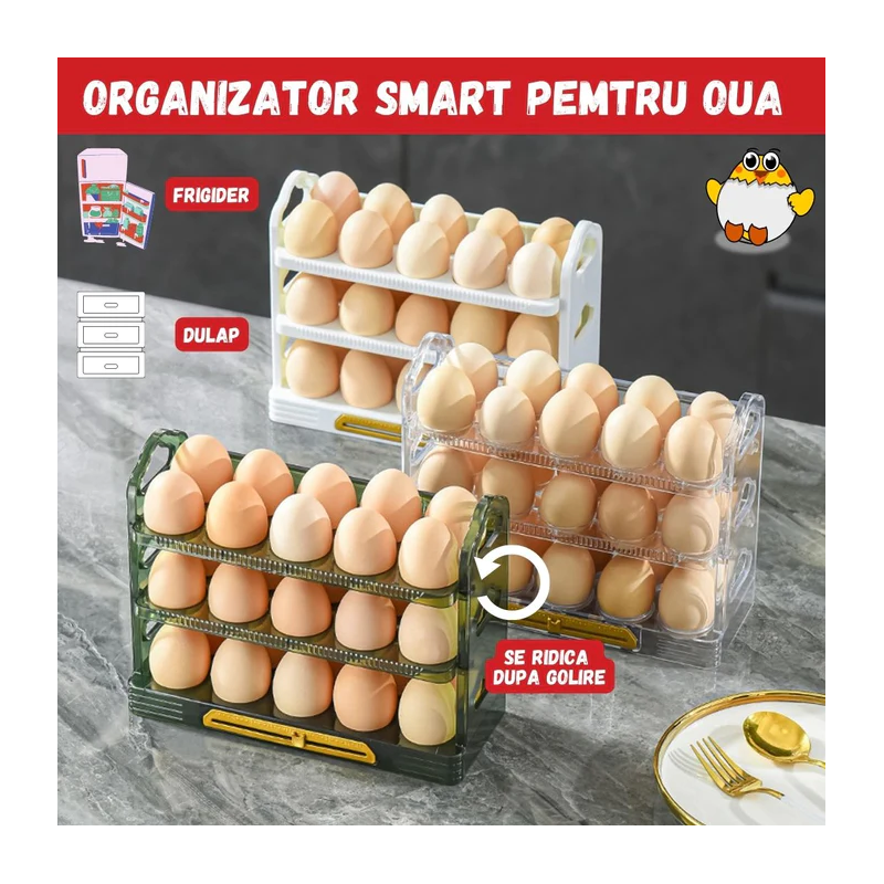 Organizator Smart pentru Ouă