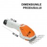 Foarfeca gradinarit electrica 2 in 1 acumulator, pentru tuns Iarba, gard viu sau arbusti, 2 foarfeci Incluse