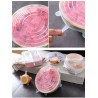 Set 12 capace flexibile din silicon, marimi diferite, transparente teleMAG