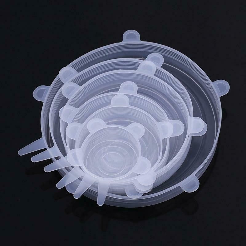 Set 12 capace flexibile din silicon, marimi diferite, transparente teleMAG