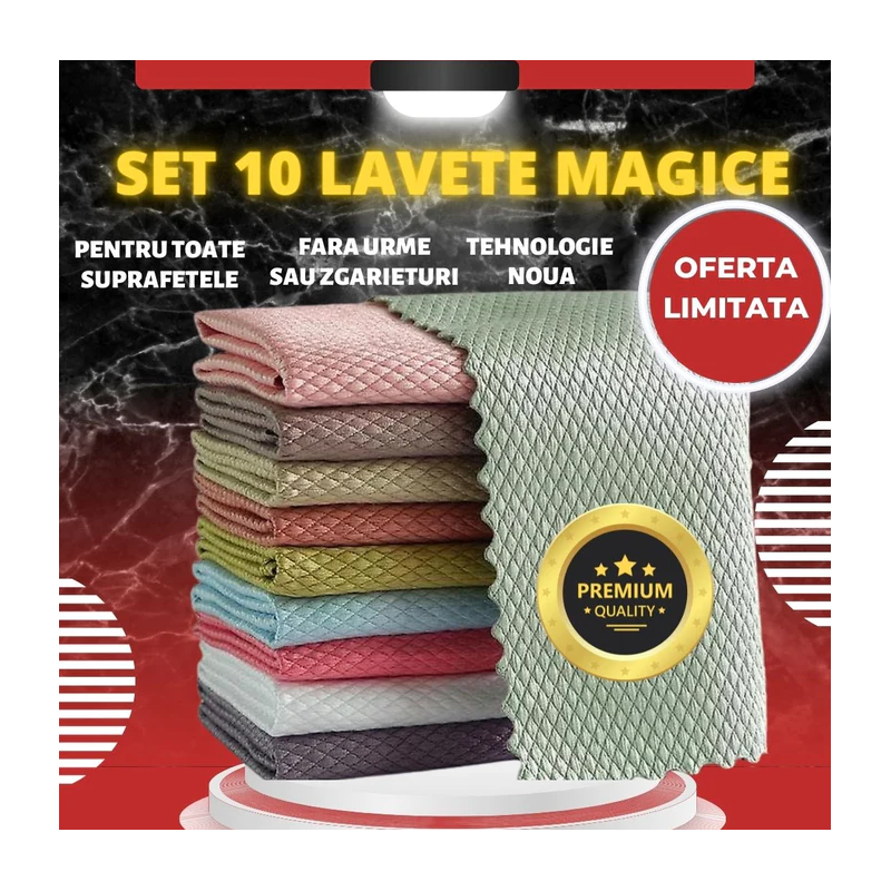 Set 10 Lavete Magice 40x30 CM