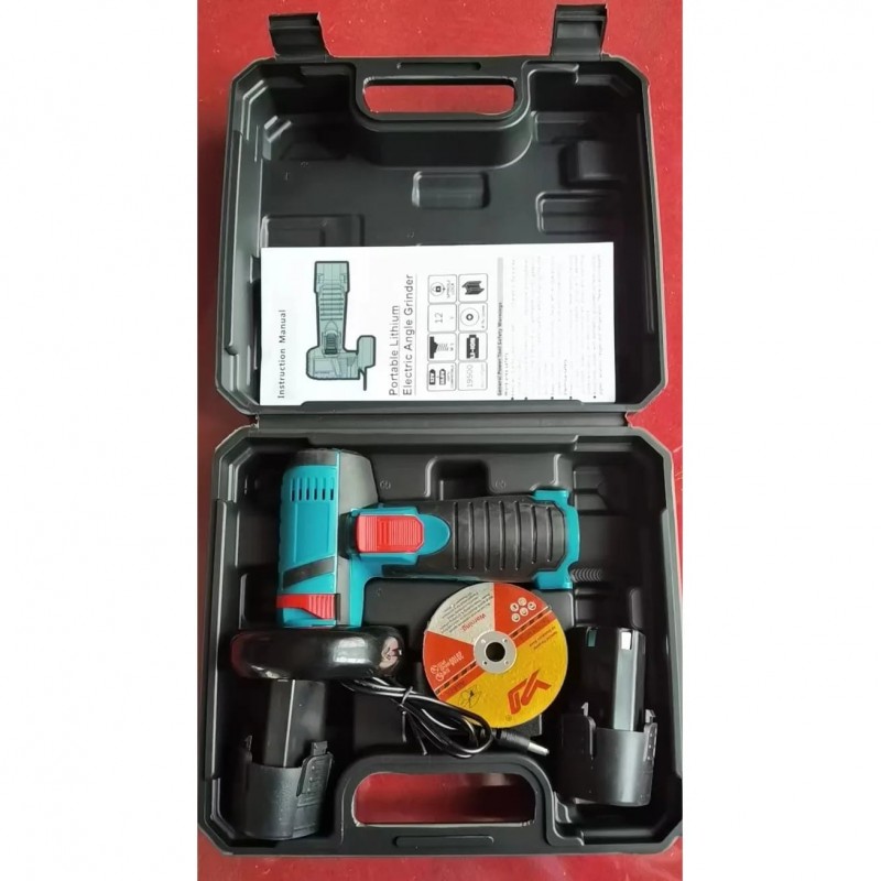 Polizor unghiular electric pe litiu de 3 inch, mini, portabil, pentru tăiere, mașină de șlefuit de mână pentru uz casnic