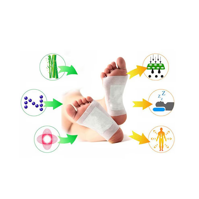 Set de 100 Plasturi Detoxifianti KINOKI – Eliminare Toxine și Energie Îmbunătățită