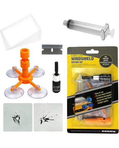 Kit Reparare Parbriz Auto Vanwoke – Crăpături și Zgârieturi Geamuri Auto