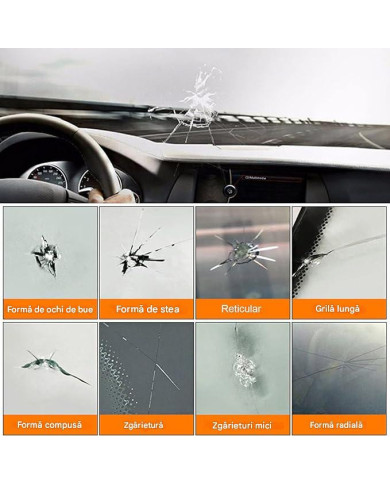 Kit Reparare Parbriz Auto Vanwoke – Crăpături și Zgârieturi Geamuri Auto